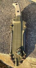 ESEE Junglas 2 Kydex Dangler sheath w/400grit and Ferro Fire Rod, used for sale  Shipping to South Africa