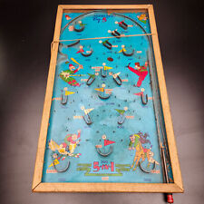 Antique 1930's Poosh-M-Up "Big 5" Pin Ball Game 5 in 1, Wooden Frame for sale  Shipping to South Africa
