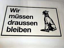 Hinweisschilder hunde wir gebraucht kaufen  Berlin