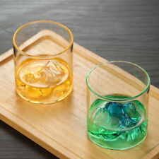 Vaso de whisky de montaña japonés 3D vaso de roca glaciar copa vino lata segunda mano  Embacar hacia Argentina