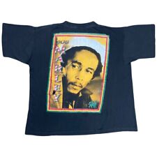 Usado, Camiseta Vintage Anos 90 Bob Marley Reggae Rap Rara Tamanho XL/XXL Preta Desbotada comprar usado  Enviando para Brazil
