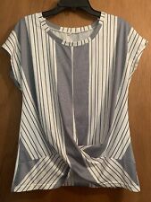 Used, Ladies Striped Shirt Twist Front for sale  Shipping to South Africa