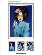 FINDAC FIN DAC MOSSIAE HAND FINISHED GOLD LEAF Graffiti Art Print #/30 RARE! for sale  Shipping to South Africa