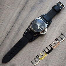 Correa de reloj de cuero 18-26mm hecho de mano bund strap militar cuff band segunda mano  Embacar hacia Argentina