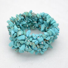 Chico's women jewelry elegant unique turquoise stretch bangle beaded bracelet for sale  Shipping to South Africa