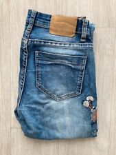 Jeans denim brodé d'occasion  La Valette-du-Var
