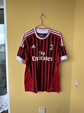Usado, Camisa de futebol AC Milan 2011/2012 Adidas Home Kit masculina tamanho M comprar usado  Enviando para Brazil