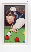 Gallahers Sports Card #46 Snooker & Billiards Joe Davis GB for sale  Shipping to South Africa