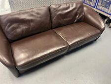 Brown leather seater for sale  BROMLEY