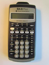 Calculadora financiera Texas Instruments TI BA II Plus - Aprobada por CFA CMA - Usada segunda mano  Embacar hacia Argentina