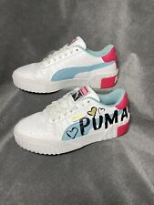 Usado, Puma Cali Novelty Jr. Tênis branco feminino 373038-01 juvenil EUA tamanho 6C comprar usado  Enviando para Brazil