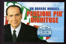 Cartolina silvio berlusconi usato  Italia