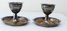 Masonic Presentation Egg Cups Silver Plated Vintage for sale  Shipping to South Africa