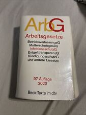 Arbeitsgesetze arbg beck gebraucht kaufen  Apolda