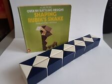 Vintage 1980's Rubiks Snake with Shaping Guide book, used for sale  Shipping to South Africa