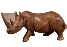 wood rhinoceros hand carved for sale  Painter