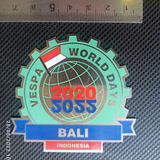 VESPA 2022 bali indonesia CLUB PLACCA PLAKETTE BADGE GS 150 160 VWD world days for sale  Shipping to Canada