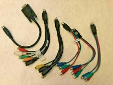 🔌 7X - PACK S-VIDEO CABLES (TV, GRAPHIC CARD, SOUND, RCA) d'occasion  Montpellier-