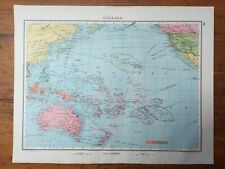 Vintage map oceania for sale  PENZANCE