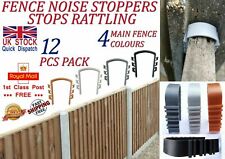 LTG 12 Pcs Fence Panels Noise Stoppers Garden Fence Wind Anti Rattling Clips for sale  Shipping to South Africa