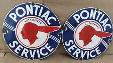 Placa de metal esmalte porcelana Pontiac Service 12 x 12 polegadas comprar usado  Enviando para Brazil