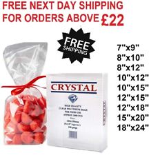 Clear Polythene Food Freezer Storage Bags for Fruit Vegetable 150G - All Sizes, used for sale  Shipping to South Africa