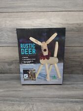 Rustic deer wooden for sale  Cortland