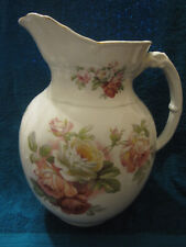 Vintage large Ceramic jug pitcher Ironstone England. Floral decoration 11 inches for sale  Shipping to South Africa