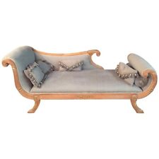 Chaise longue clássica Q'Elegante feita de faia em estilo antigo império esculpido comprar usado  Enviando para Brazil