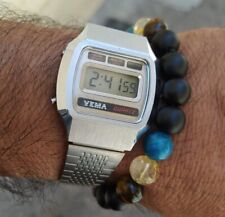montre Yema Vintage LCD Quartz  35 mm d'occasion  Valras-Plage