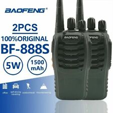 2pcs! Baofeng BF-888s Walkie Talkie 2 Way Radio 16 Chanels 400-470mhz Long Range for sale  Ireland