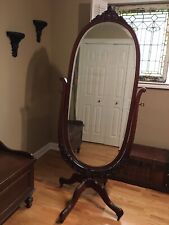 oak cheval swivel mirror for sale  Miami