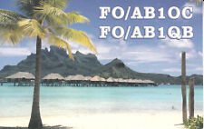 Usado, Cartão FO/AB1OC QSL Bora Bora Polinésia Francesa 2012 comprar usado  Enviando para Brazil
