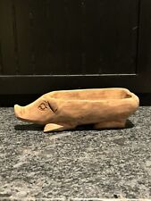 Carved wooden pig for sale  Tallmadge