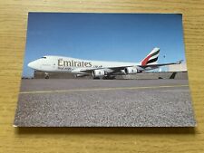 Emirates Sky Cargo Boeing 747-400 aircraft postcard usato  Spedire a Italy