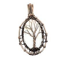 Used, Scolecite Copper Gift For Briedsmaid Tree Of Life And Wire Wrapped Pendant 3.07" for sale  Shipping to South Africa