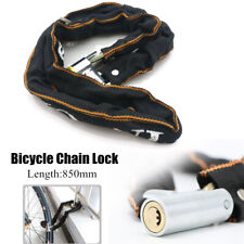 Trava de corrente de bicicleta antirroubo portátil estrada mountain bike trava de segurança com 2 chaves, usado comprar usado  Enviando para Brazil