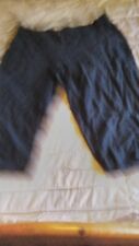 ladies black linen crop trousers size 18 for sale  LEEDS