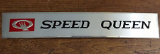Used, Speed Queen Vintage Appliance Logo Emblem Sticker Stick-on Metal for sale  Shipping to South Africa