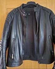 hugo boss leather jacket for sale  BIRMINGHAM