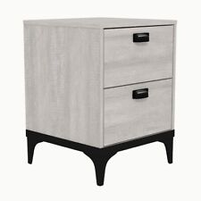 Galano Lawrence 2 Drawer Bedside Table - Chest of Drawers (Dusty Grey Oak) for sale  Shipping to South Africa