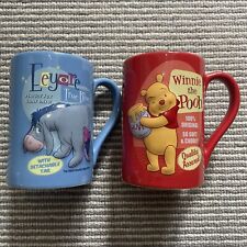 Used, Eeyore And Winnie The Pooh Official Disney Mug With 3D Designs Large Cup Set for sale  Shipping to South Africa
