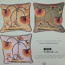 Floral pillow crewel for sale  Saint Petersburg