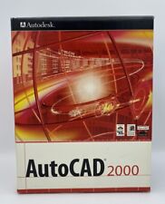 Używany, Autodesk AutoCAD 2000 z 2 płytami CD, serial #, klucz CD + przewodniki użytkownika, w pudełku OG na sprzedaż  Wysyłka do Poland