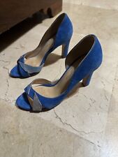 Escarpins daim bleu d'occasion  Aix-en-Provence-