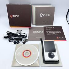 Reproductor multimedia digital MP3 Microsoft Zune 30 GB blanco en caja completo probado *LEER*, usado segunda mano  Embacar hacia Argentina
