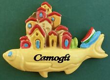 Used, Souvenir Fridge Magnet Camogli Fish And Traditional Houses Liguria Italy for sale  Shipping to South Africa
