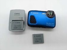Canon PowerShot D30 12.1MP Digital Camera - Blue Tested w/2 Batteries & Charger! for sale  Shipping to South Africa