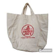 Bolsa de supermercado reutilizável de lona original Trader Joe's "A Unique Grocery Store"  comprar usado  Enviando para Brazil