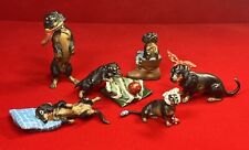 6 cães Dachshund austríacos pintados a frio de bronze Fritz Bermann Wien comprar usado  Enviando para Brazil